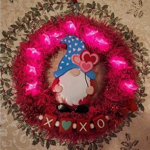 Hot Pink Light Up Valentines Day Wreath!